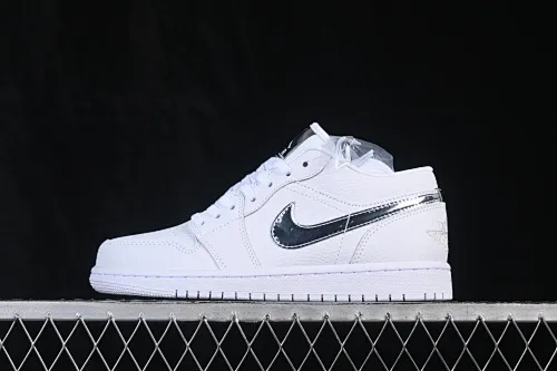 All categories Air Jordan Jordan series basketball shoes Air Jordan 1 Low Air Jordan 1 Low AJ1 Joe 1 all silver hook low-top retro culture basketball shoes IQ9381-100